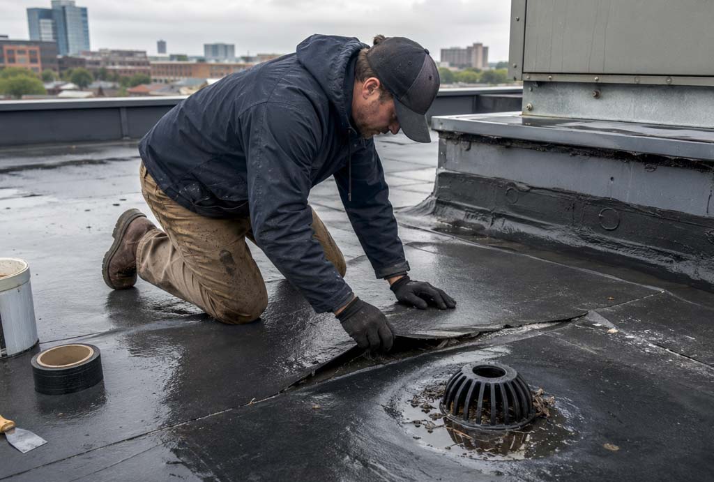 Roof Leaks Around HVAC Units and Penetrations